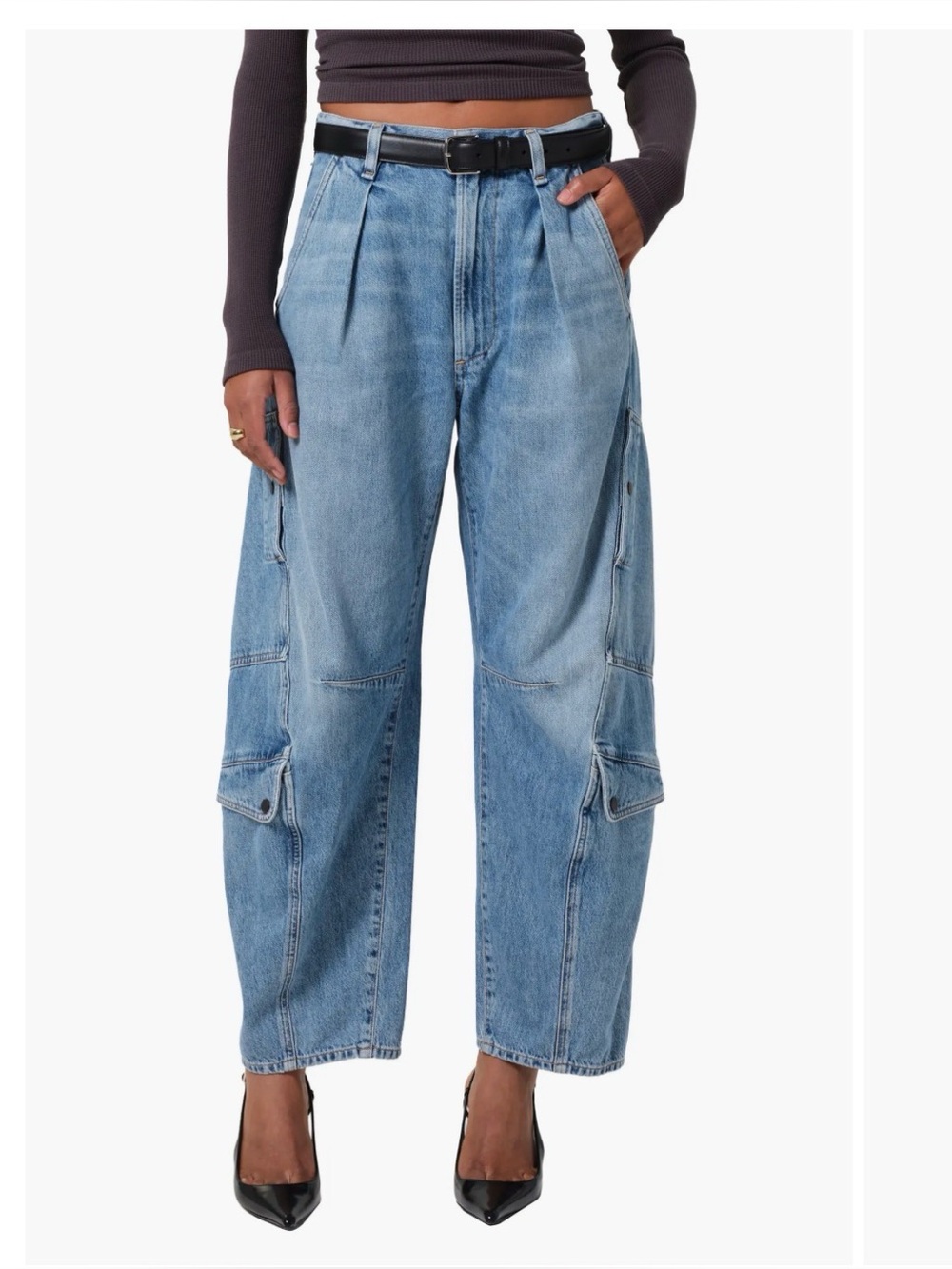 NWOT $358 citizen of humanity Flight Barrel Leg Jeans Sz 32